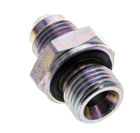 JIC Double Nipple M16 X 1.5 x UNF 9/16''-18 Acier NBR 275bar (3863.75psi)