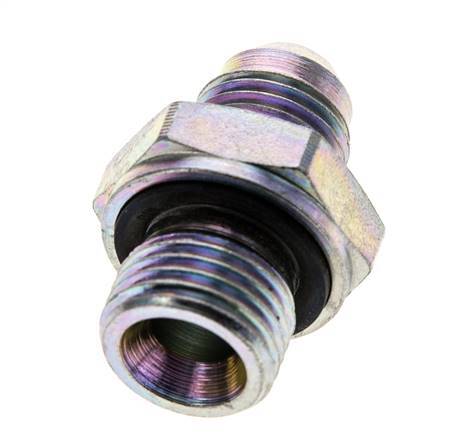 JIC Double Nipple M16 X 1.5 x UNF 9/16''-18 Acier NBR 275bar (3863.75psi)