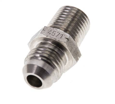 JIC Double Nipple UNF 9/16''-18 x 1/4'' NPT Stainless Steel 275bar (3863.75psi)