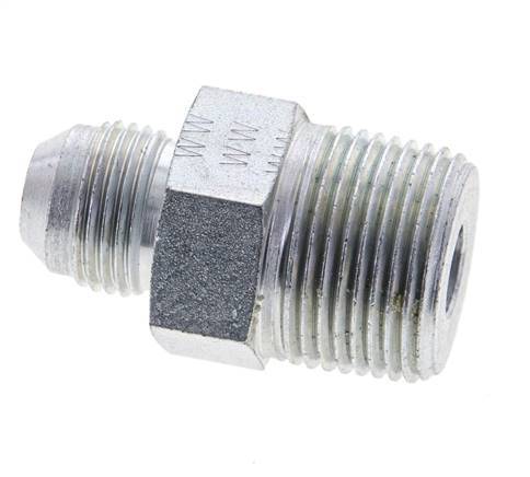 JIC Double Nipple UNF 3/4''-16 x 3/4'' NPT Steel 170bar (2388.5psi)