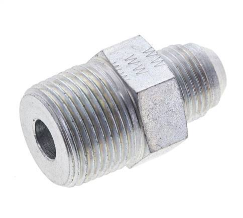 JIC Double Nipple UNF 3/4''-16 x 3/4'' NPT Steel 170bar (2388.5psi)