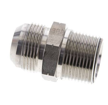 JIC Double Nipple UN 1-5/16''-12 x 1'' NPT Stainless Steel 140bar (1967.0psi)