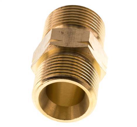 Embout double G3/4'' mâle x mâle gauche Laiton 16bar (224.8psi) 27mm Hex