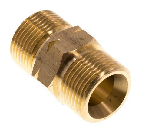 Embout double G3/4'' mâle x mâle gauche Laiton 16bar (224.8psi) 27mm Hex