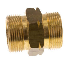 Embout double G1 1/4'' mâle x mâle gauche Laiton 16bar (224.8psi) 46mm Hex