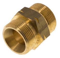 Embout double G1 1/4'' mâle x mâle gauche Laiton 16bar (224.8psi) 46mm Hex