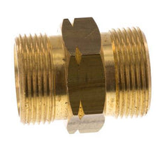 Embout double G1 1/4'' mâle x mâle gauche Laiton 16bar (224.8psi) 46mm Hex