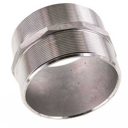 Double embout G4'' en acier inoxydable Joint plat 16bar (224.8psi) 117mm Hex