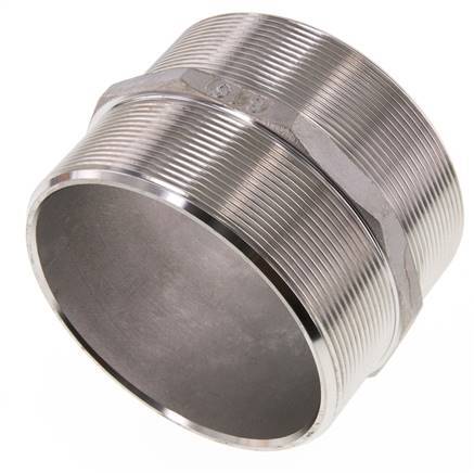 Double embout G4'' en acier inoxydable Joint plat 16bar (224.8psi) 117mm Hex
