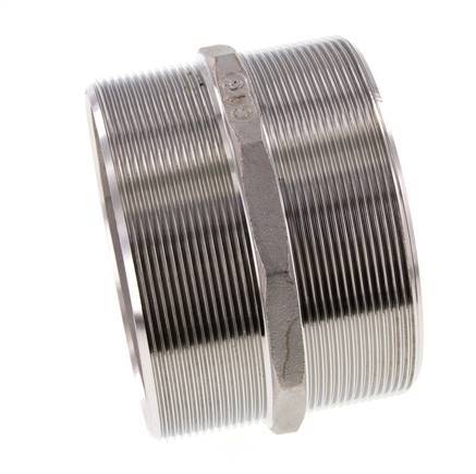 Double embout G4'' en acier inoxydable Joint plat 16bar (224.8psi) 117mm Hex