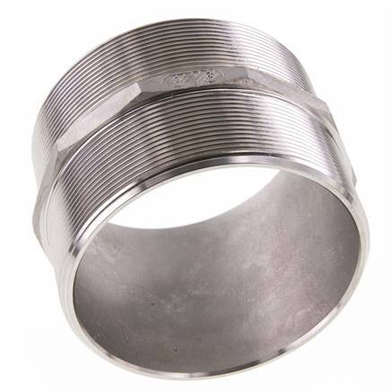 Double embout G4'' en acier inoxydable Joint plat 16bar (224.8psi) 117mm Hex