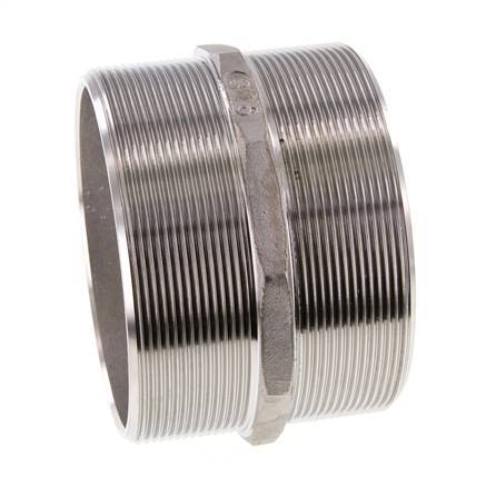 Double embout G4'' en acier inoxydable Joint plat 16bar (224.8psi) 117mm Hex