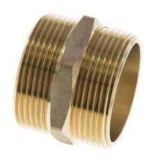 Embout double G1 1/2'' Laiton Joint plat 16bar (224.8psi) 48mm Hex