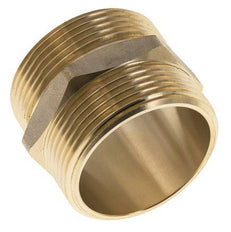 Embout double G1 1/2'' Laiton Joint plat 16bar (224.8psi) 48mm Hex