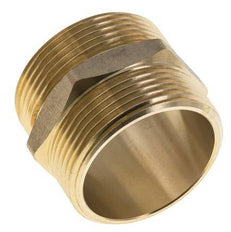 Embout double G1 1/2'' Laiton Joint plat 16bar (224.8psi) 48mm Hex