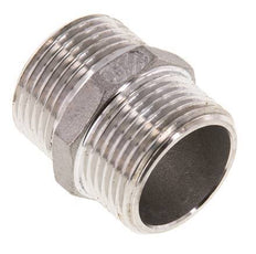 Raccord double G1'' en acier inoxydable Joint plat 16bar (224.8psi) Hexagone 36mm