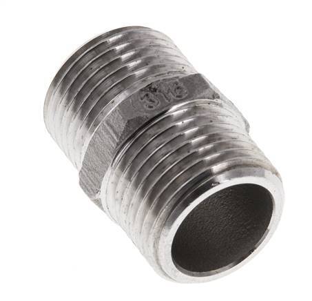 Raccord double G1/2'' en acier inoxydable Joint plat 16bar (224.8psi) 22mm Hex