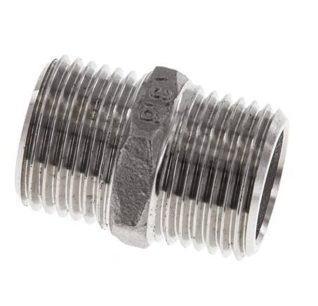 Raccord double G1/2'' en acier inoxydable Joint plat 16bar (224.8psi) 22mm Hex