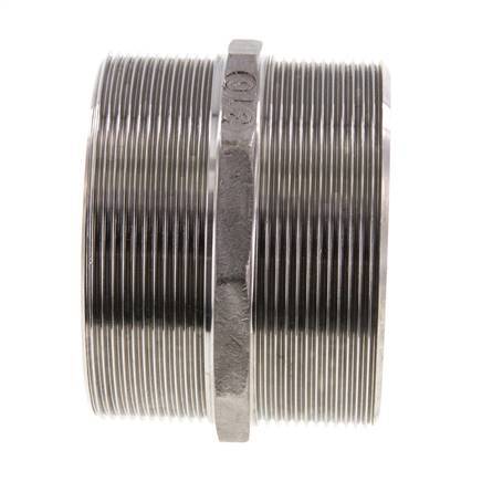 Double embout G3'' en acier inoxydable Joint plat 16bar (224.8psi) 92mm Hex