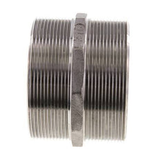 Double embout G3'' en acier inoxydable Joint plat 16bar (224.8psi) 92mm Hex