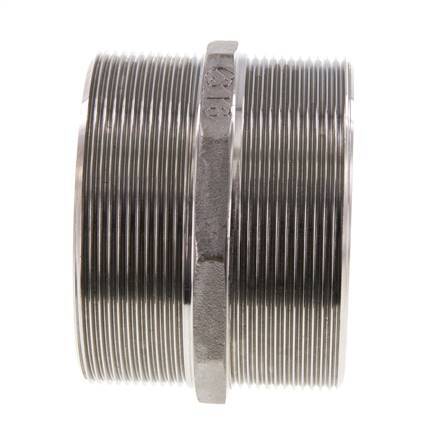 Double embout G3'' en acier inoxydable Joint plat 16bar (224.8psi) 92mm Hex