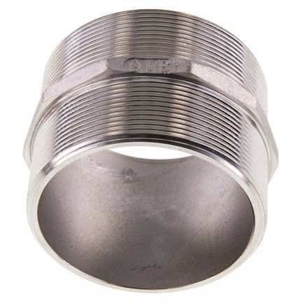 Double embout G3'' en acier inoxydable Joint plat 16bar (224.8psi) 92mm Hex