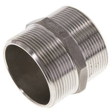 Raccord double G2'' en acier inoxydable Joint plat 16bar (224.8psi) Hexagone 62mm