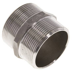 Raccord double G2'' en acier inoxydable Joint plat 16bar (224.8psi) Hexagone 62mm