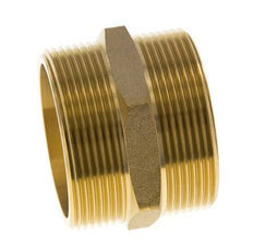 Embout double G2'' laiton joint plat 16bar (224.8psi) 60mm Hex