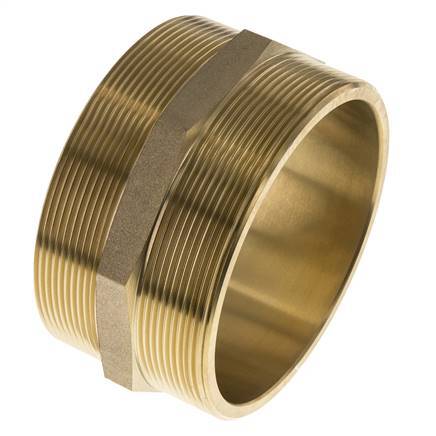 Embout double G4'' Laiton Joint plat 16bar (224.8psi) 114mm Hex