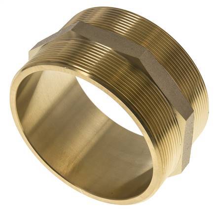 Embout double G4'' Laiton Joint plat 16bar (224.8psi) 114mm Hex