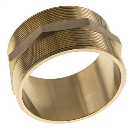 Embout double G4'' Laiton Joint plat 16bar (224.8psi) 114mm Hex