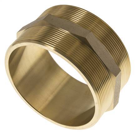 Embout double G4'' Laiton Joint plat 16bar (224.8psi) 114mm Hex