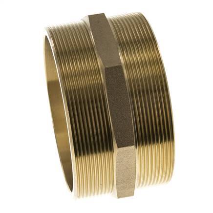 Embout double G4'' Laiton Joint plat 16bar (224.8psi) 114mm Hex