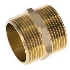 Embout double G1 1/4'' Laiton Joint plat 16bar (224.8psi) 42mm Hex