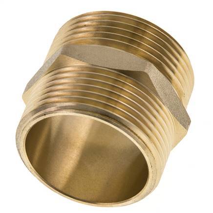 Embout double G1 1/4'' Laiton Joint plat 16bar (224.8psi) 42mm Hex