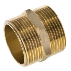 Embout double G1 1/4'' Laiton Joint plat 16bar (224.8psi) 42mm Hex