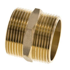 Embout double G1 1/4'' Laiton Joint plat 16bar (224.8psi) 42mm Hex