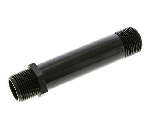 Threaded Pipe G1'' Polypropylene (pp) 10bar (140.5psi) FDA 36mm Hex