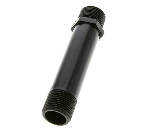 Tube fileté G1'' Polypropylène (pp) 10bar (140.5psi) FDA 36mm Hex