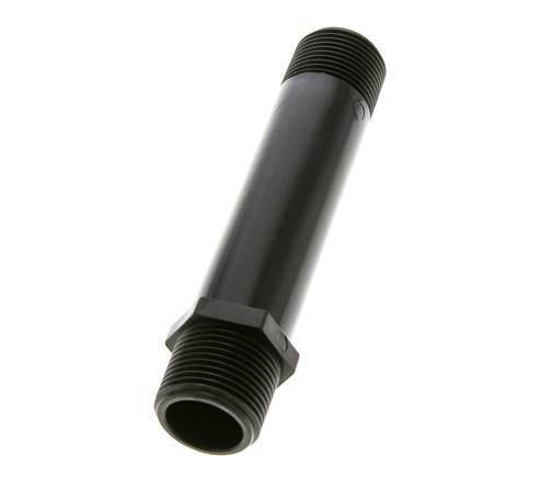 Tube fileté G1'' Polypropylène (pp) 10bar (140.5psi) FDA 36mm Hex