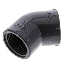 45deg Angled Fitting Rp1'' Female PVC-U 16bar (224.8psi) EN 1452-3 [2 Pieces]