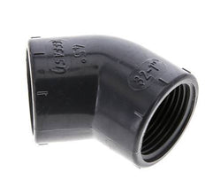 45deg Angled Fitting Rp1'' Female PVC-U 16bar (224.8psi) EN 1452-3 [2 Pieces]