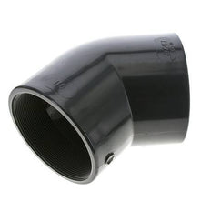 Raccord coudé 45deg Rp4'' femelle PVC-U 16bar (224.8psi) EN 1452-3