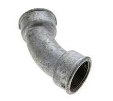 Raccord coudé 45deg Rp1 1/2'' Femelle Fonte 25bar (351.25psi)