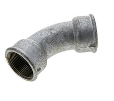 45deg Angled Fitting Rp1 1/2'' Female Cast Iron 25bar (351.25psi)