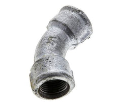 45deg Angled Fitting Rp1/2'' Female Cast Iron 25bar (351.25psi) [2 Pieces]