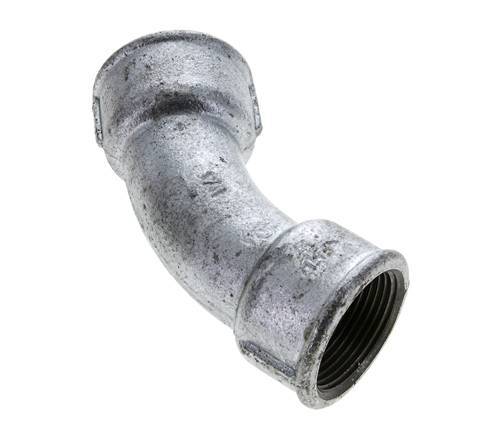 Raccord coudé 45deg Rp1 1/4'' Femelle Fonte 25bar (351.25psi)