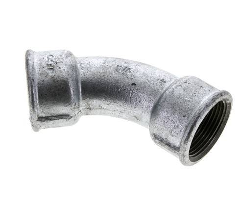 Raccord coudé 45deg Rp1 1/4'' Femelle Fonte 25bar (351.25psi)