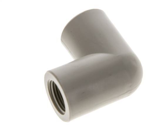 Raccord coudé 90deg G3/8'' femelle Polypropylène (pp) 10bar (140.5psi) FDA
